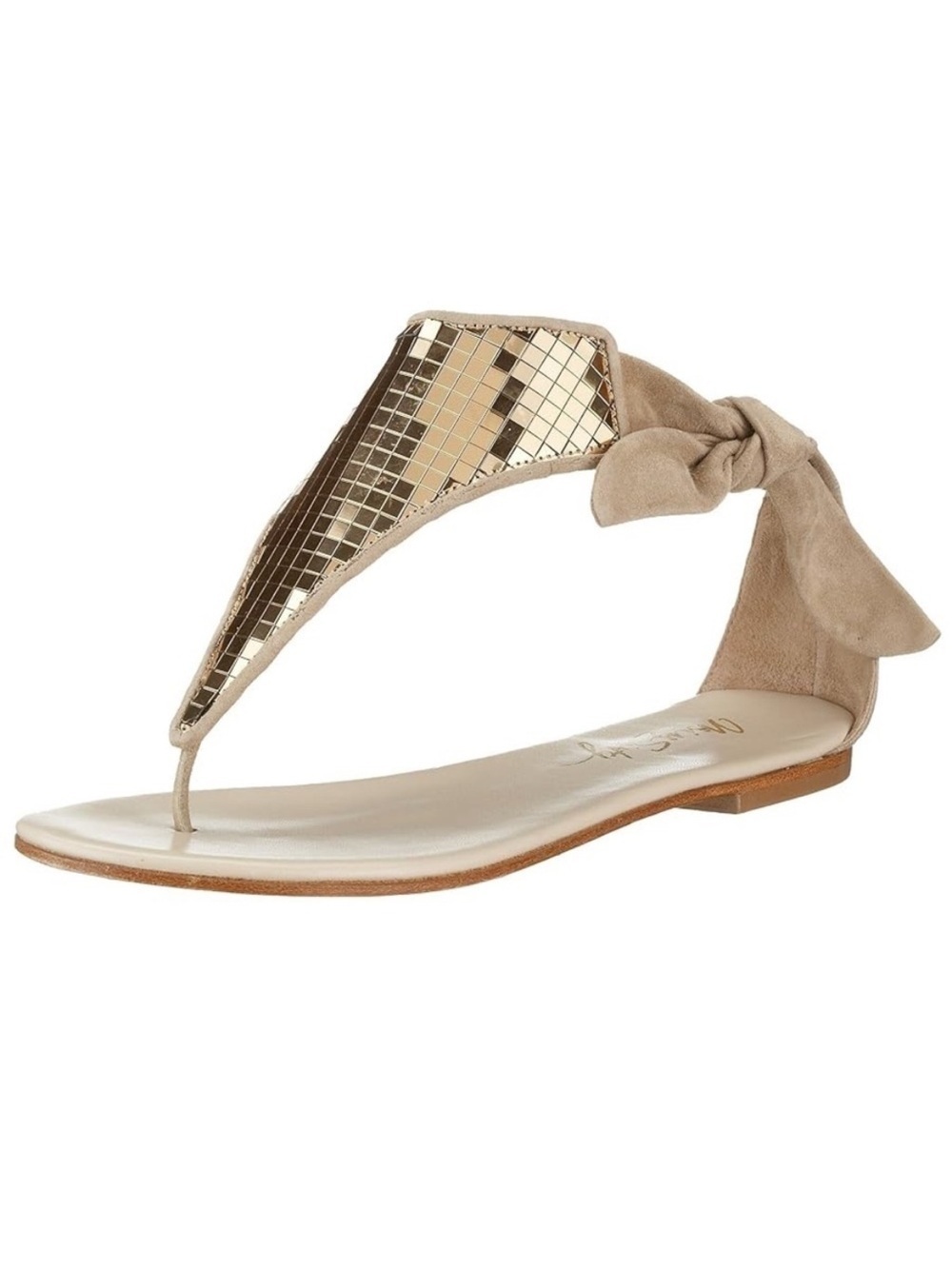Miss Sixty Metallic Thong Gladiator Sandal